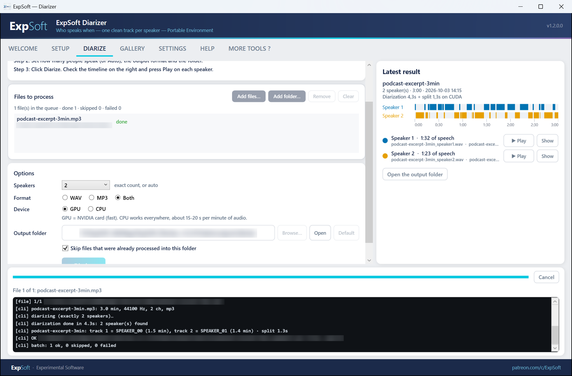 ExpSoft Diarizer