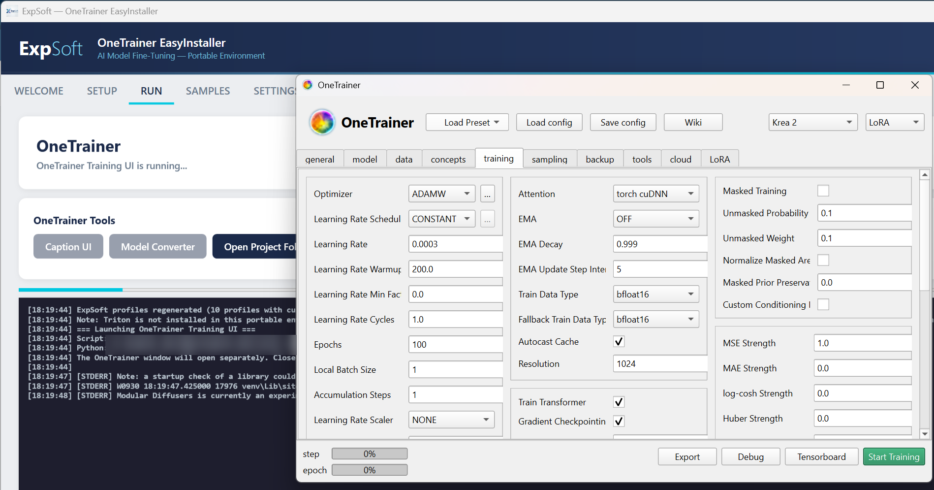 ExpSoft OneTrainer