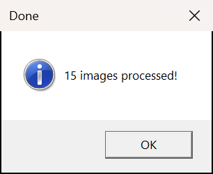 SmartCropper message: 15 images processed